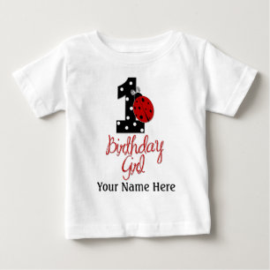 T-shirt Menina do primeiro aniversario - senhora