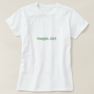 T-shirt Menina do vegetariano - personalizada