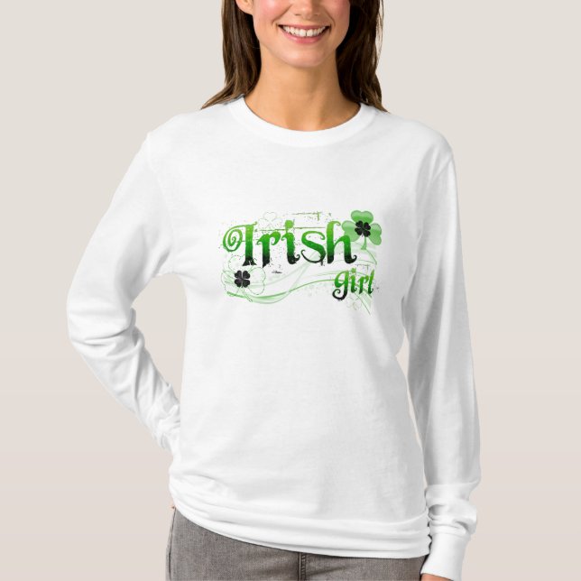 T-shirt Menina irlandesa (Frente)