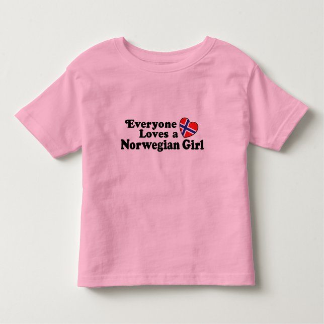 T-shirt Menina Norueguesa (Frente)