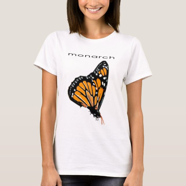 T-shirt Menina-Parte superior do monarca (Frente)