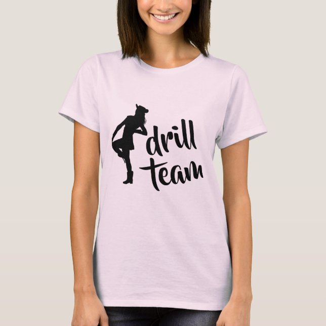 T-shirt Menina personalizada da equipe de broca (Frente)