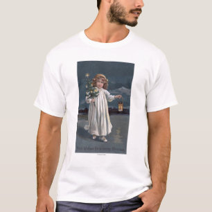 T-shirt Menina que guardara a árvore e a lanterna
