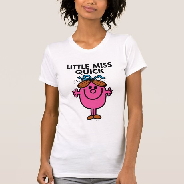T-shirt Menina Rápida | Letra negra (Frente)