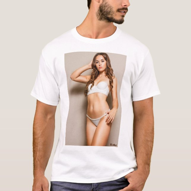 T-shirt Menina sexy de biquíni Tshirt (Frente)