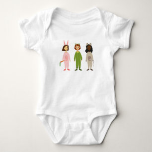 T-shirt Meninas bonitas do pijama tema amigos