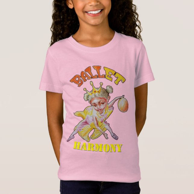 T-Shirt Meninas de Basquete Dançarinas (Frente)