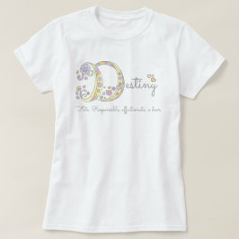 T-shirt Meninas de destino Nome D que significa monograma 