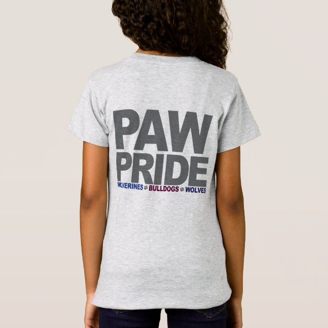 T-shirt Meninas de PawPride (Verso)
