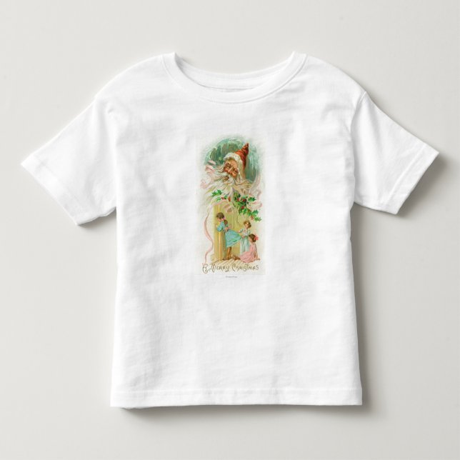 T-shirt Meninas Espiando pela Porta do Quarto (Frente)