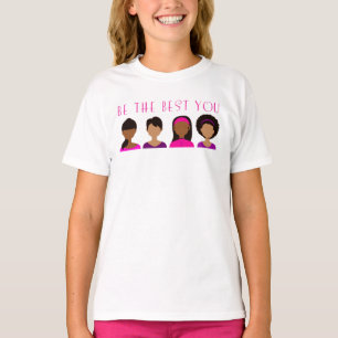 T-shirt Meninas Negras Sejam As Melhores Que Vocês
