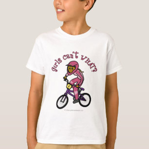 T-shirt Meninas Rosa Escuras BMX