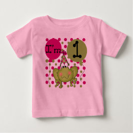 T-shirt Meninas Sapo Primeiro Aniversário