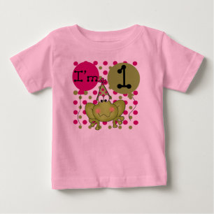 T-shirt Meninas Sapo Primeiro Aniversário