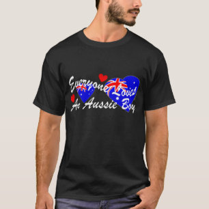 T-shirt Menino australiano dos amores (escuro)