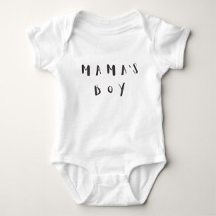 T-shirt Menino da mamãe - Bebê de citação divertida