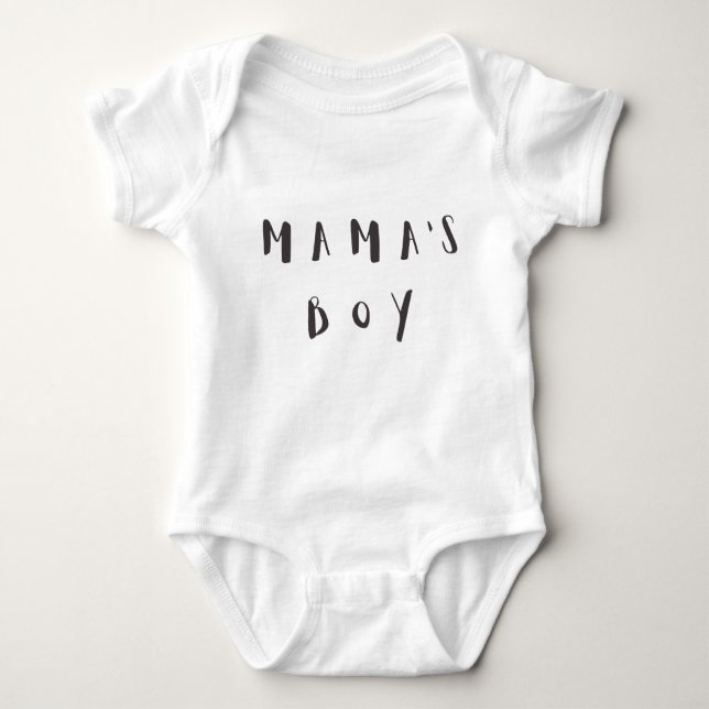 T-shirt Menino da mamãe - Bebê de citação divertida (Frente)