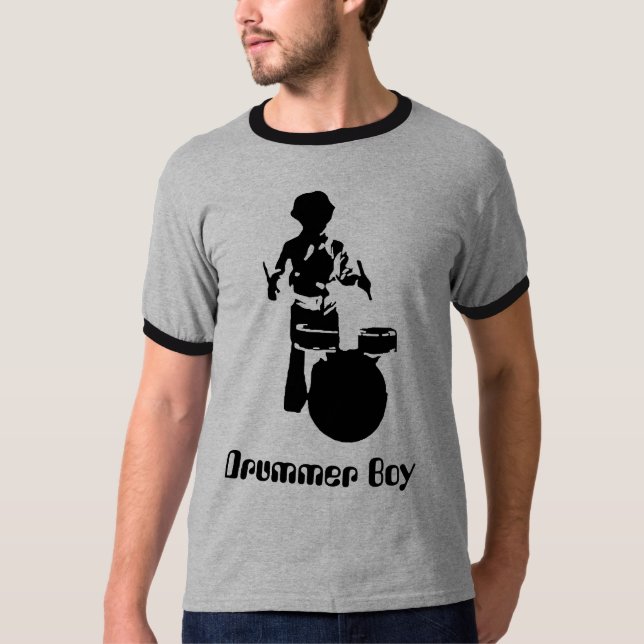 T-shirt Menino do baterista (Frente)