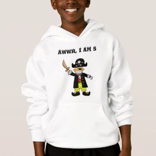 T-shirt Menino do pirata da criança de 5 anos