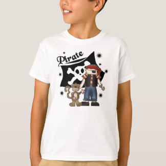 T-shirt Menino e macaco do pirata