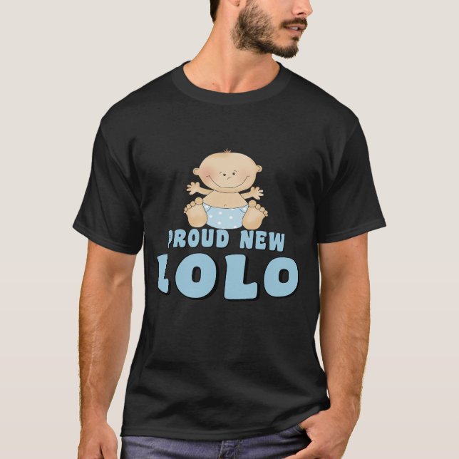 T-shirt Menino NOVO ORGULHOSO de Lolo (Frente)