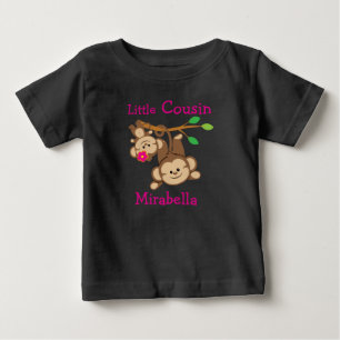 T-shirt Menino Personalizado, Macaco Menino Primo Pequeno
