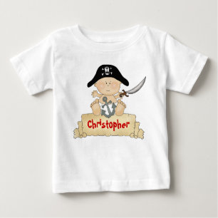 T-shirt Meninos Cute Pirate Personalizados