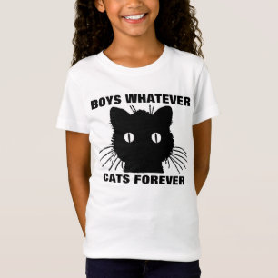 T-shirt MENINOS O QUE QUER QUE, GATOS PARA SEMPRE, as
