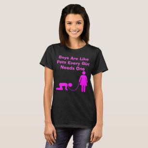 T-shirt Meninos São Como Animais de Estimação