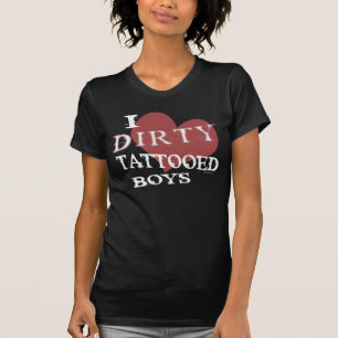 T-shirt Meninos Tattooed sujos (escuros)