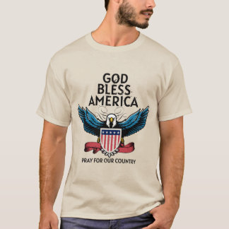 T-Shirt Mens da América deus abençoe