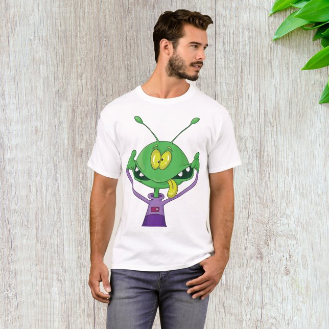 T-Shirt Mens de Alienígena Louca (Criador carregado)