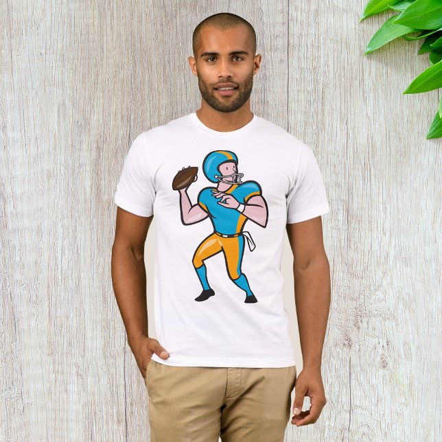 T-Shirt Mens de Quarterback (Criador carregado)