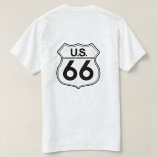 T-shirt Mens Mens T-shirt da US Route 66