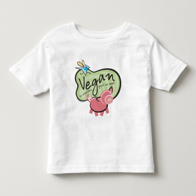T-shirt Mensagem Cute Vegan (Frente)