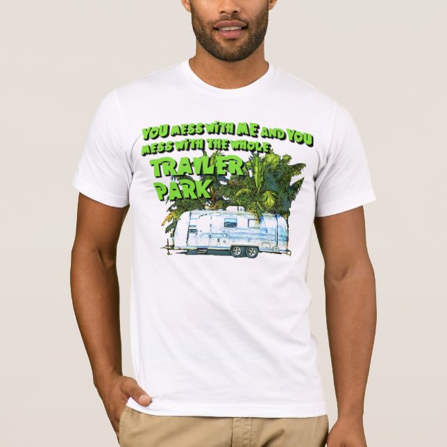 T-SHIRT MENSAGEM DO PARQUE DE CARAVANAS (Frente)