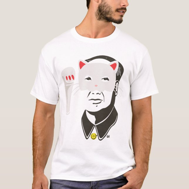 T-shirt Meow do presidente (branco) (Frente)