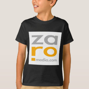 T-shirt Mercadoria do logotipo de ZARO no branco