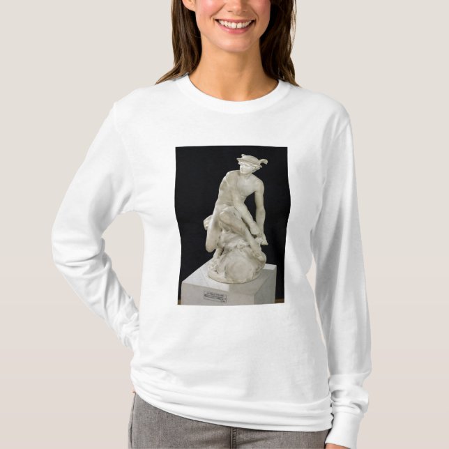 T-shirt Mercury que une suas sandálias voadas, 1744 (Frente)