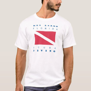 T-shirt Mergulho chave do mergulhador de Florida do Largo
