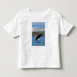 T-shirt Mergulho da águia americana - Montana