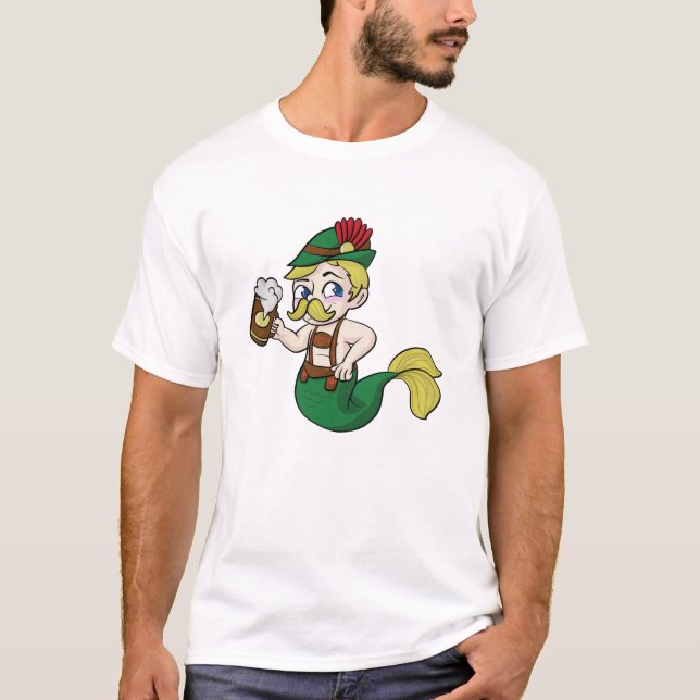T-shirt Merman alemão! (Frente)