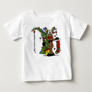 T-shirt Merry Christmas Reindeer