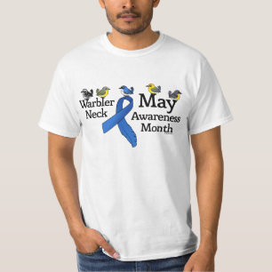 T-shirt Mês da consciência do pescoço da toutinegra de