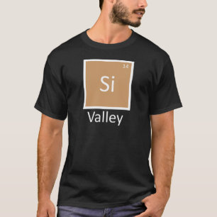 T-shirt Mesa Periódica de Química de Silicon Valley