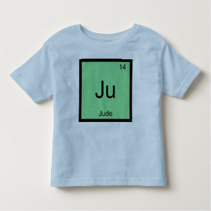 T-shirt Mesa Periódica do Elemento de Química do Jude Name