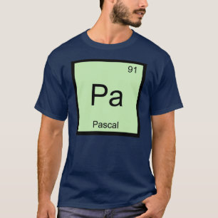 T-shirt Mesa Periódica do Elemento de Química do Nome Pa