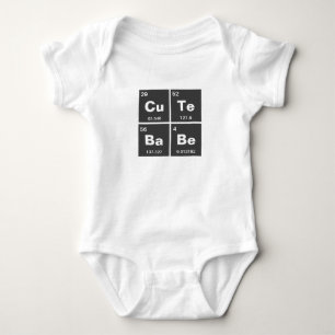T-shirt Mesa química periódica de elementos: CuTe BaBe