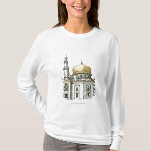 T-shirt Mesquita com a abóbada e o minarete da cebola do