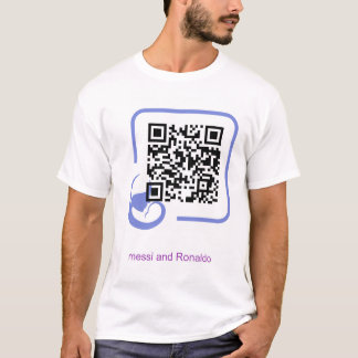 T-Shirt messi e Ronaldo impressão